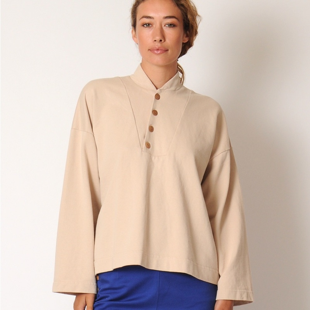 Ilana Kohn Ki Oversized Cotton Pullover, Sz1X